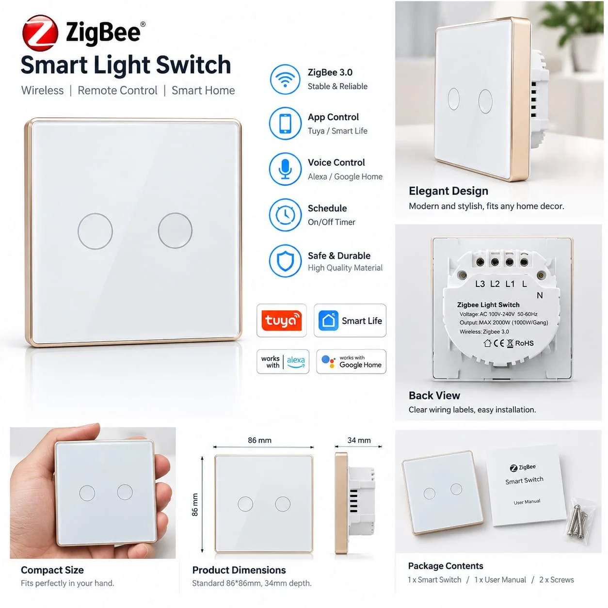 SMART SWITCH 2 GANG