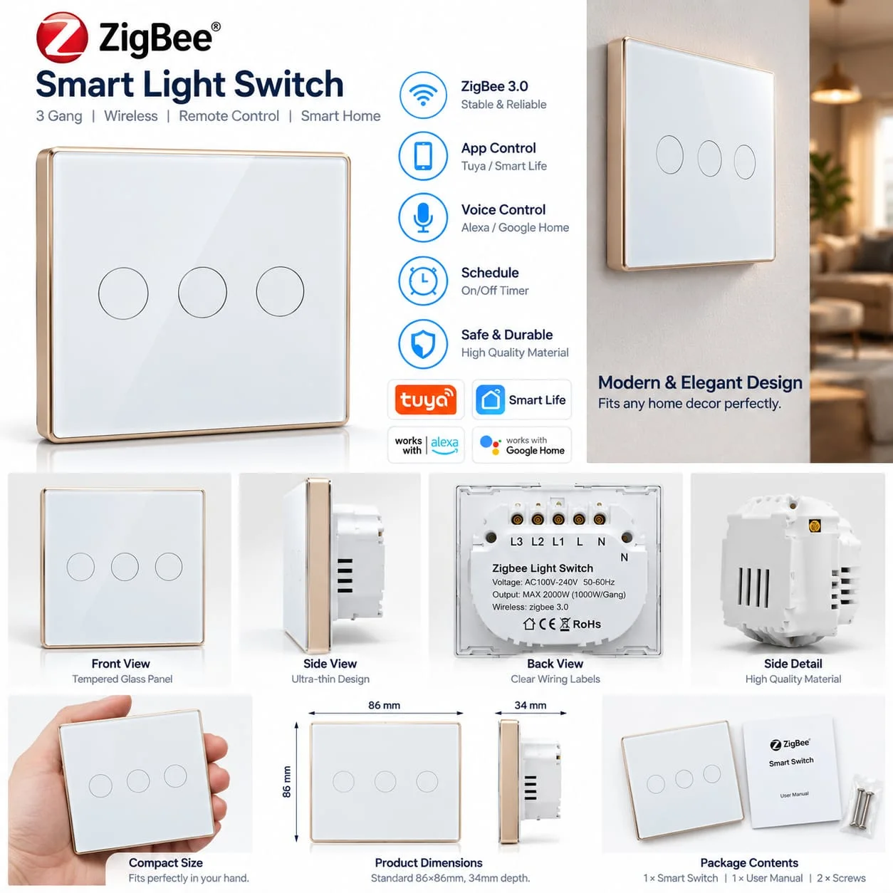 SMART SWITCH 3 GANG